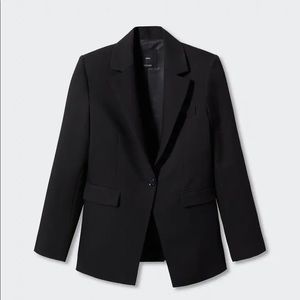 BNWT Mango Black Suit blazer with buttons size medium